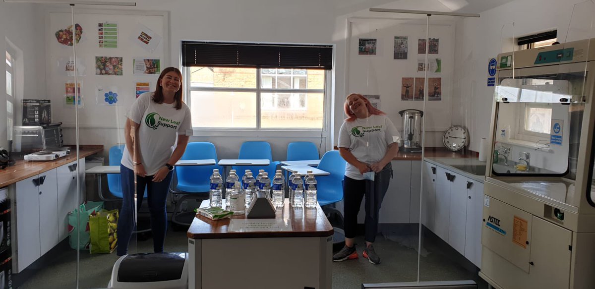NewLeafSupport1's tweet photo. Part 2: shared Open Day with @diversityhouse.

These 2 ladies are NL volunteers who will be running our Cookery Wellbeing group. Here’s a tiny taster of the goodies they’ll be cooking up with our clients.

Of course, we had to test them! They were delicious! 😋#DA #community https://t.co/LX6MO7hGmI