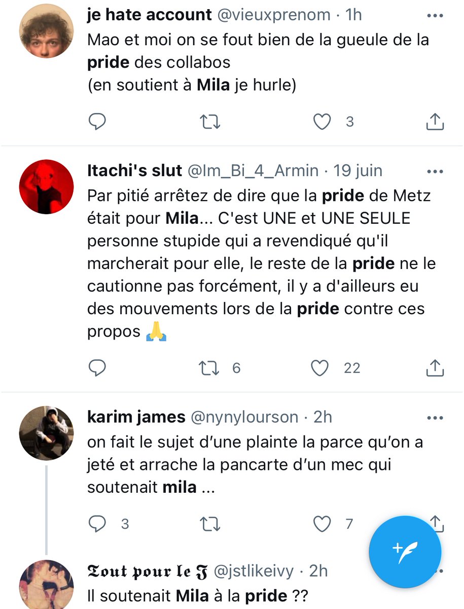 CarolineFourest's tweet image. Quand la bêtise soumise se transforme en haine de soi.
Si des homophobes fanatiques pouvaient nous brûler en place publique, ils tiendraient les torches au nom de l’intersectionnalité. 
#Mila
#MarcheDesFiertes 
@magicalorrs