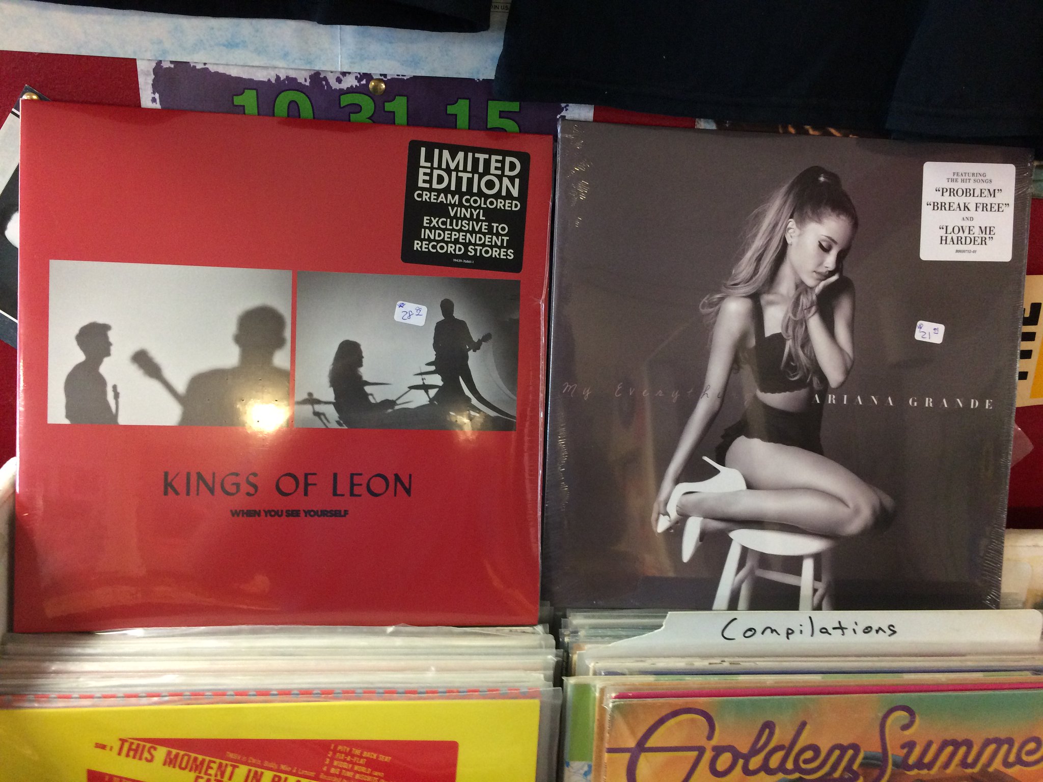 Happy Birthday to Nathan Followill of Kings Of Leon & Ariana Grande 