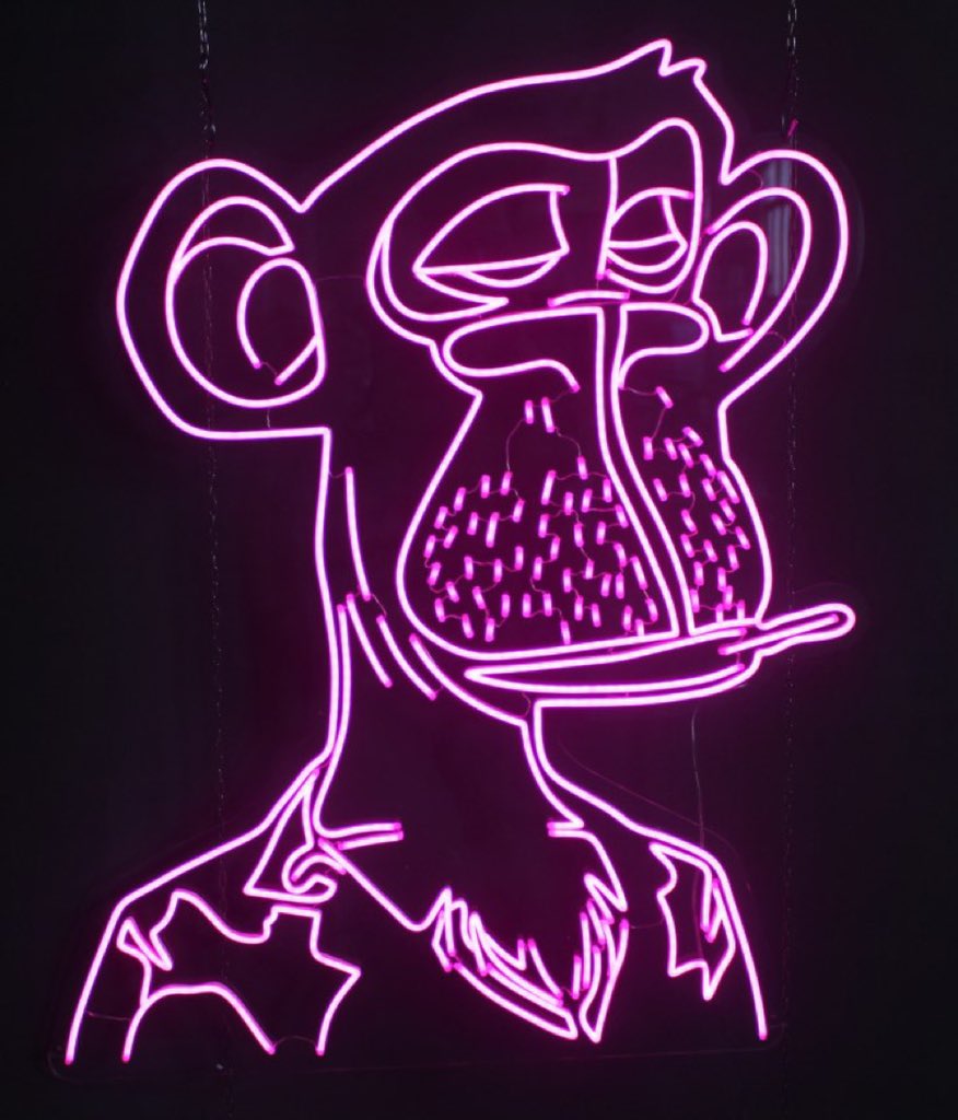 NeonApesYC's tweet photo. You know you’re going to want to hang one of these in the office, man cave, garage, bar or bedroom 😏!

Message me so we can make it happen! 

@BoredApeYC #bayc #neonapes #boredapes https://t.co/DRMtBXYfyD