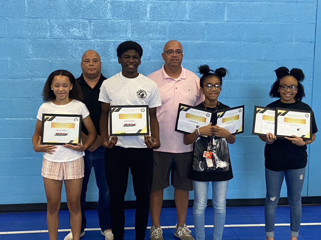 Proud of these Caverna students for receiving awards in the NAACP Cave Area Chapter Juneteenth awareness essay and drawing contest￼! (Tavi Gonzalez- not pictured) 💜 #GoBigC #BuildingOurFuture