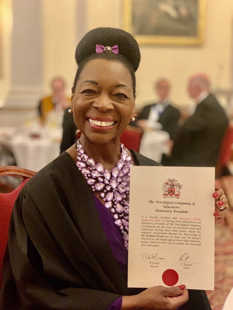 Proud to have been awarded Honorary Freedom of The Worshipful Company of Educators, the first in its history! Who would have thought! #Education is your passport to life ❤️⁦@WCoEducators⁩