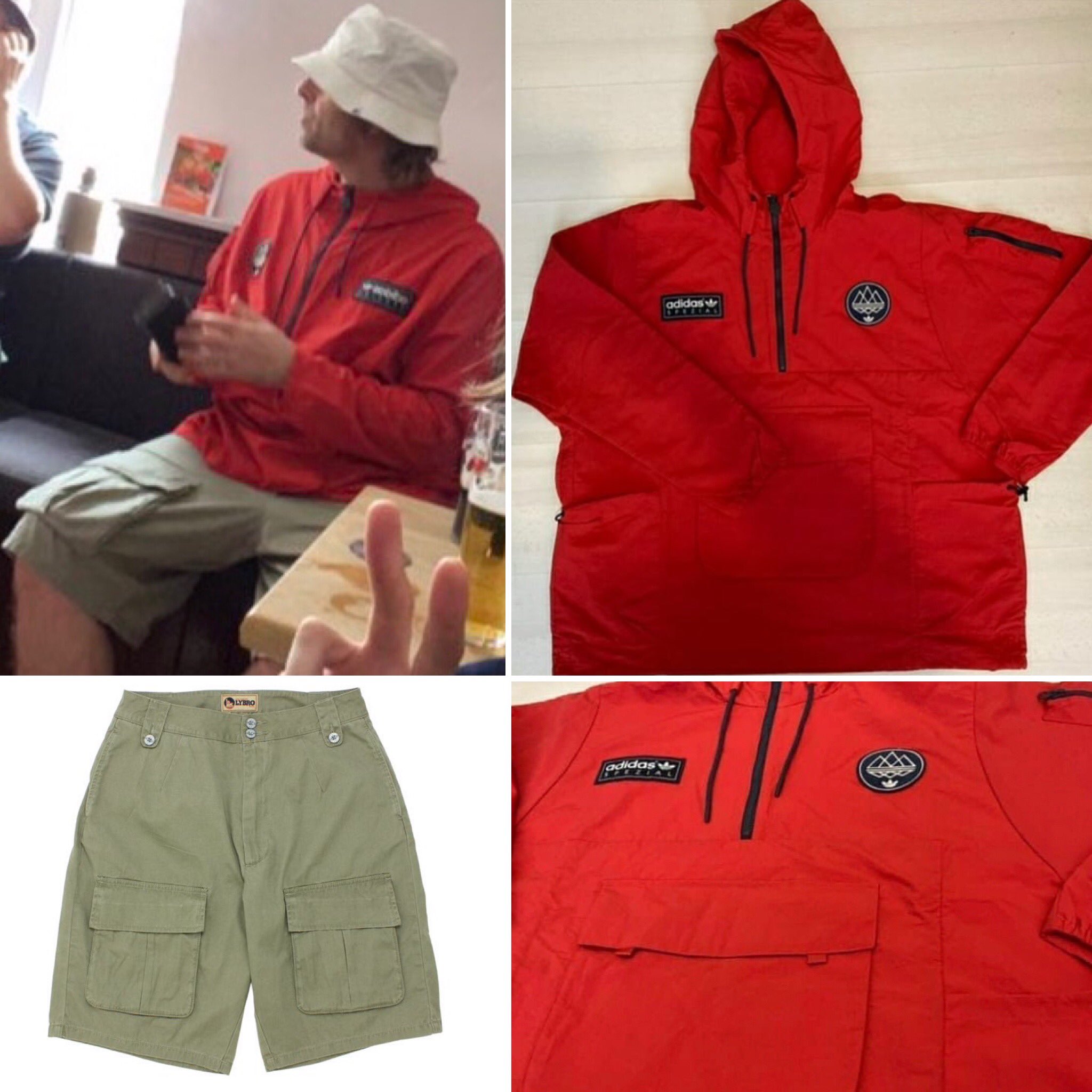 Gallagher Wears on Twitter: Gallagher wears adidas Spezial Todmorden smock & Cabourn Lybro combat shorts / Twitter