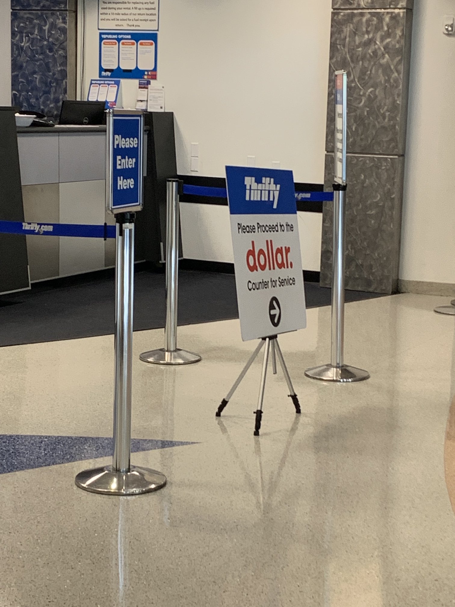 Jalana McCasland on Twitter "Thrifty/dollar counter at DFW airport. I