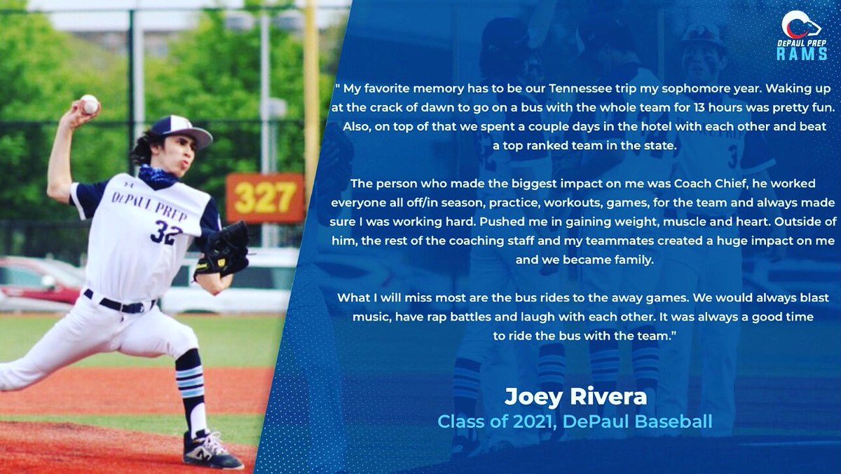 DePaulPrepBASE's tweet photo. Thank you Joey Rivera! Remember this is your program and we wish you the best in everything you do!
#DePaulBaseballAlum https://t.co/svrz9cGxZ7