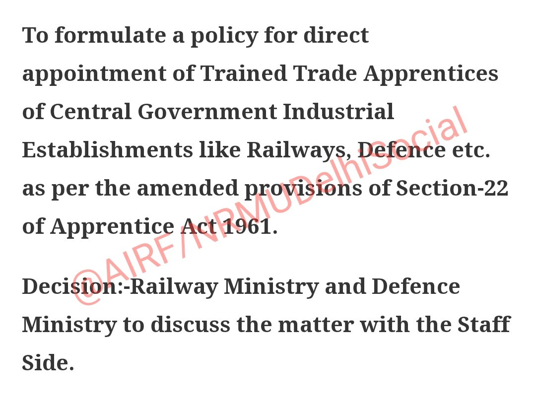 Rohitkumarbnk's tweet photo. Matter For #RailwayActApprentice In @RailMinIndia @DefenceMinIndia @rajnathsingh @PiyushGoyal @IR_CRB @ShivaGopalMish1 @nfirindia @PMOIndia @PiyushGoyalOffc @narendramodi please sir Discuss A Policy For Direct Appointment Of Trained Trade Apprentice⬇️⬇️ https://t.co/LdZiWbdIAz