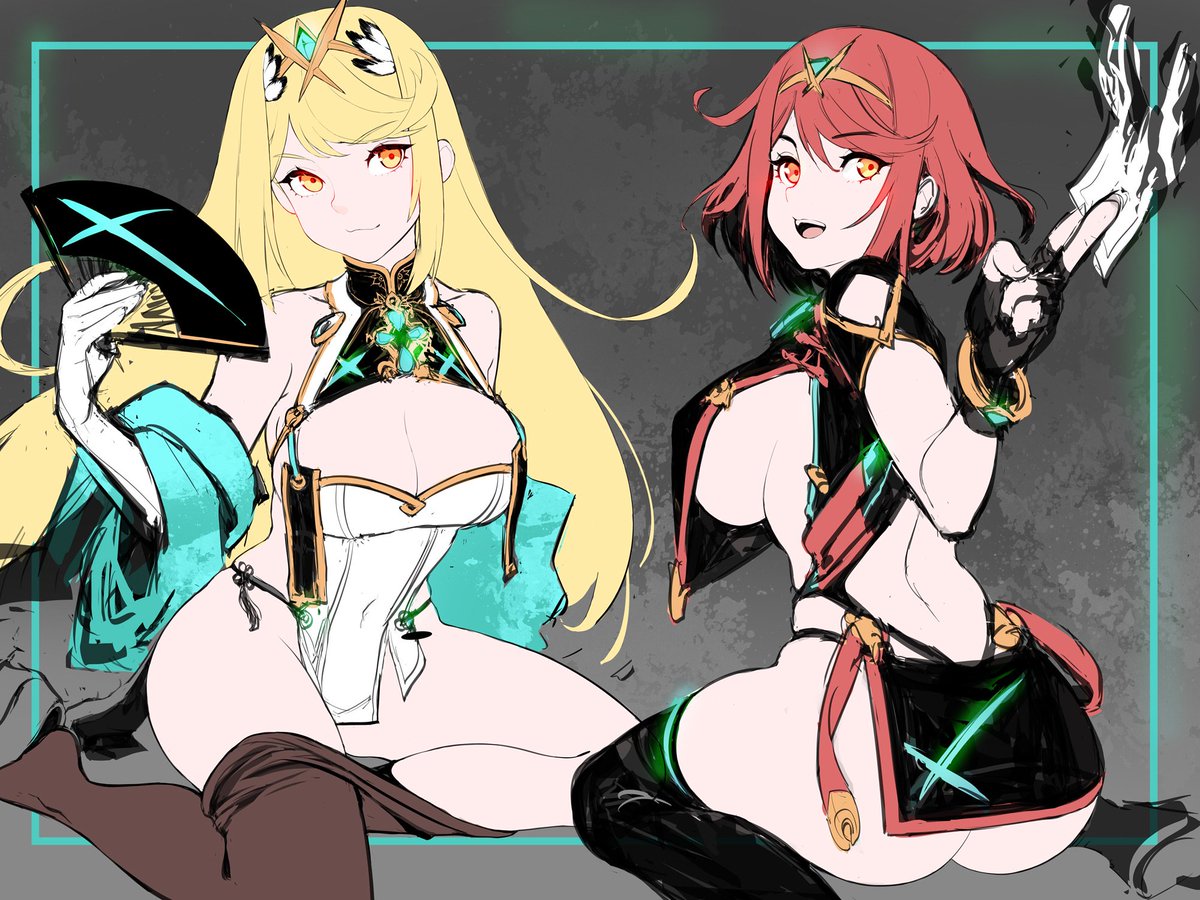 Pyra x Mythra qipao version design.