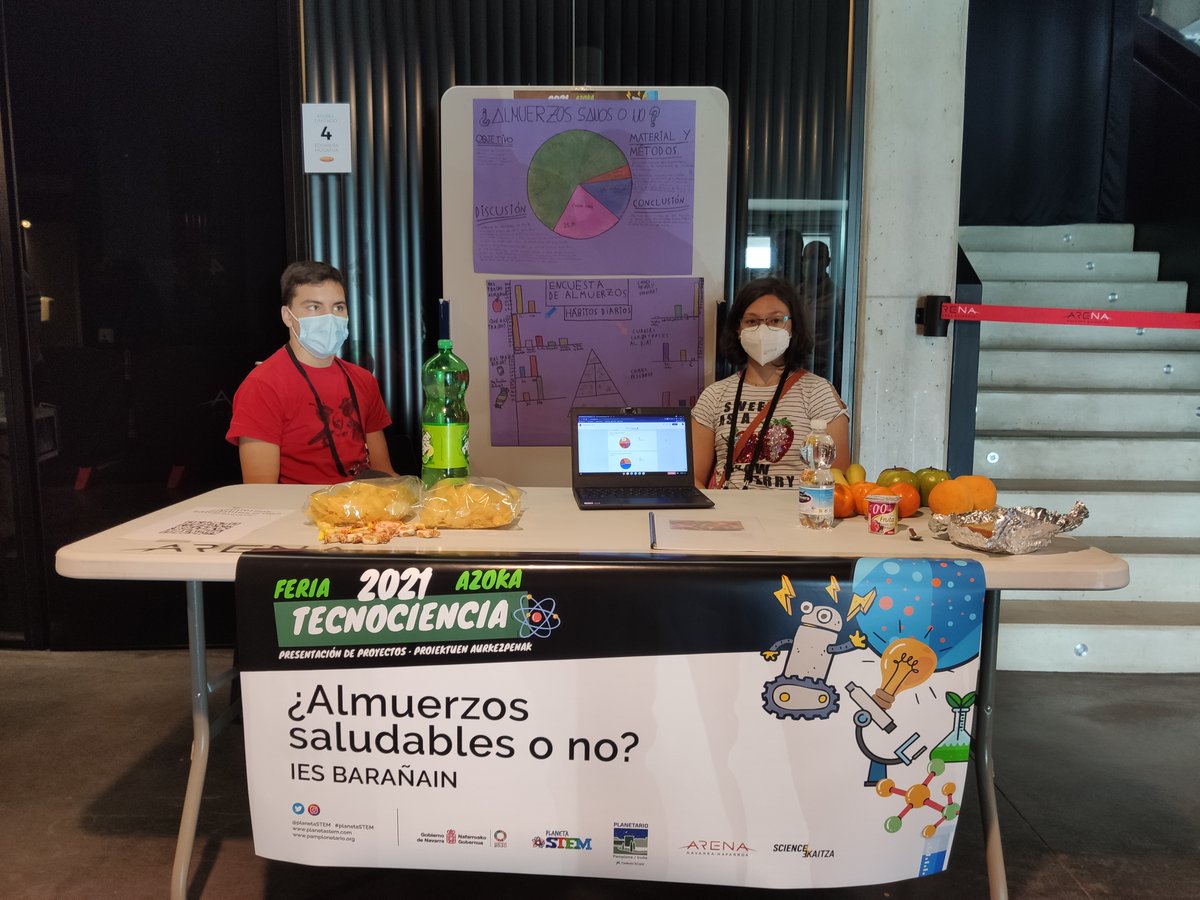 planetaSTEM's tweet photo. ¡Gracias a todas las personas que nos habéis visitado en #Tecnociencia2021! Gracias a equipos, estudiantes, profesorado... Mila esker gaurkoan #STEM proiektuak ezagutzera hurbildu zaretenoi! @pamplonetario @ADItech #ScienceEkaitza #cantera @navarrarena 👀⬇️⬇️📸 https://t.co/Sp1lp6TeSR