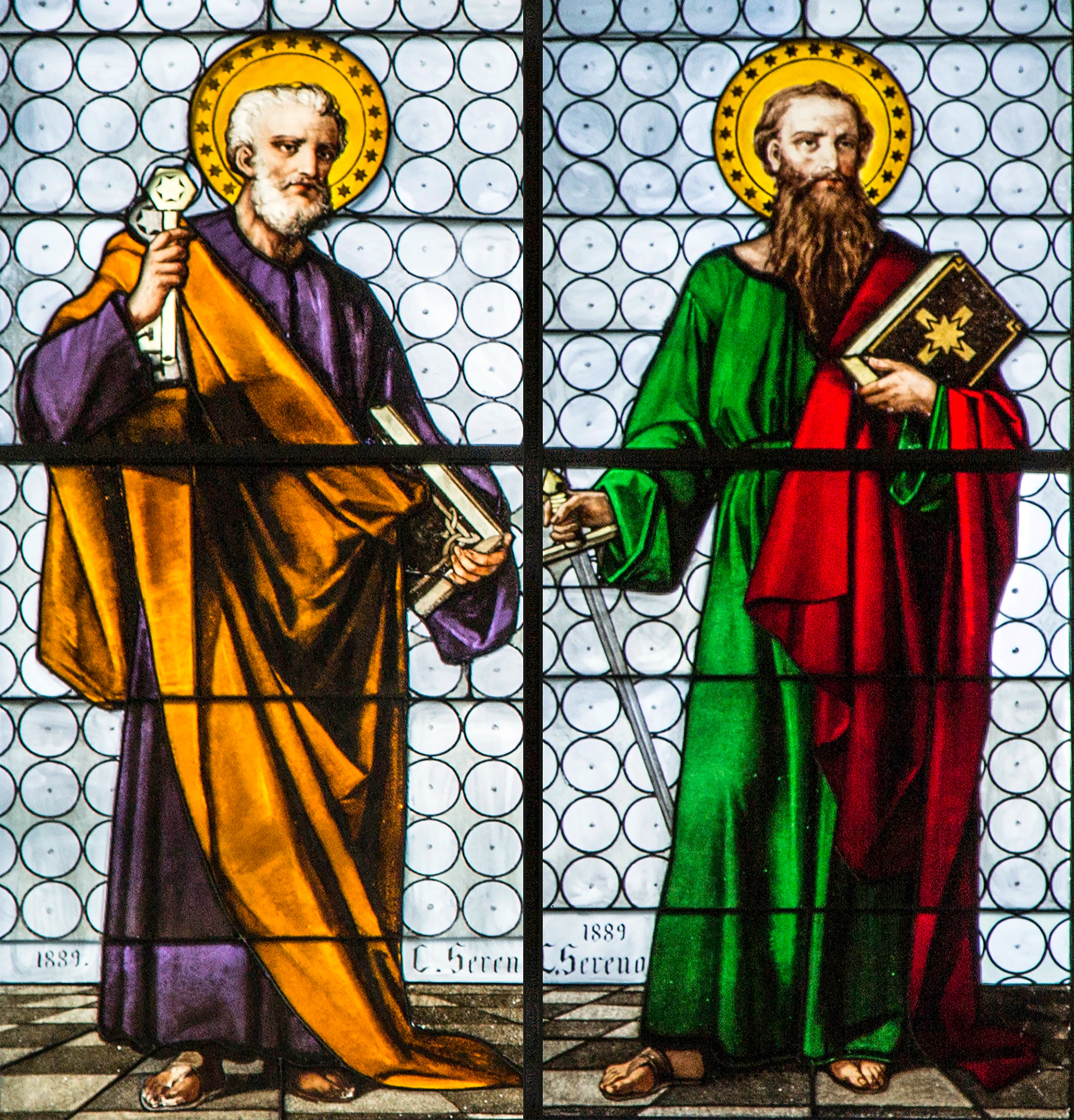 São Pedro e São Paulo Apóstolos - Imagens, fotos, ícones, pinturas, vitrais