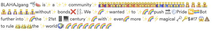 MLHacks's tweet photo. mfw we see this in a Devpost submission for #PrideHacks ๐๐๐
Think you can one up this? Make sure you submit your hack this weekend at https://t.co/8LOsnQ4O33 ๐ https://t.co/LwXiugZS44