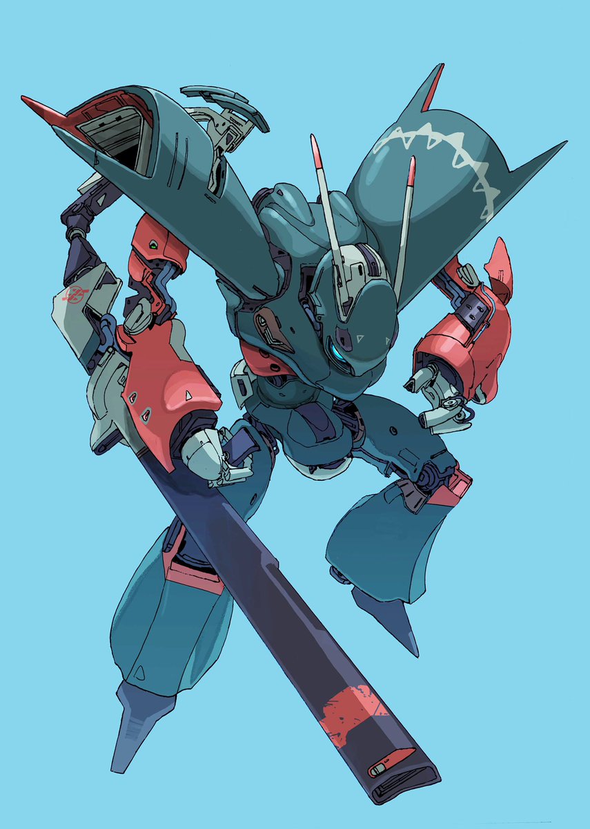robot mecha no humans weapon solo holding weapon holding  illustration images