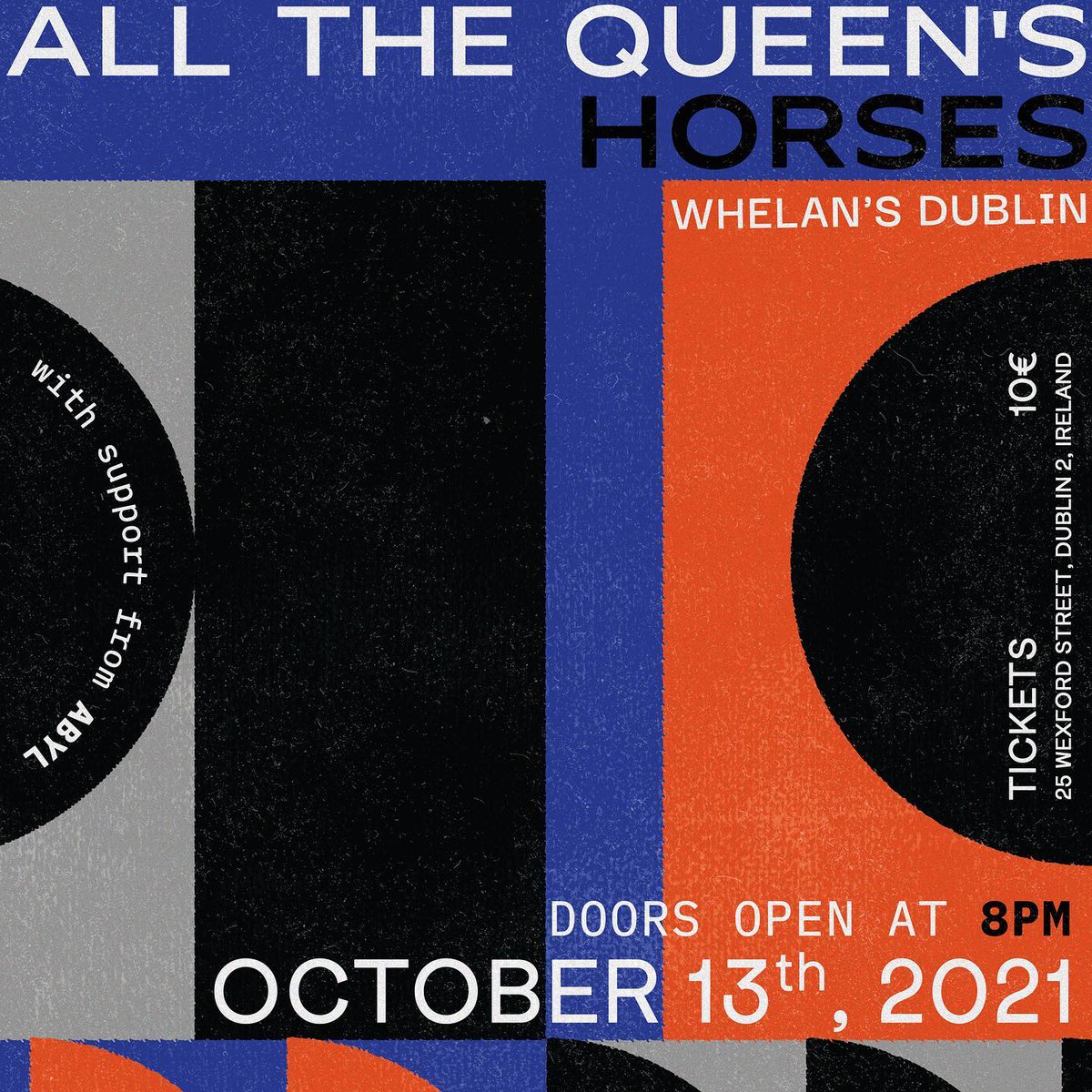 #GIGNEWS ALL THE QUEEN’S HORSES

Wed 13th Oct 2021
Whelan’s upstairs
Tickets €10 on sale now

whelanslive.com/index.php/all-…
<a href="/allthequeensho1/">All The Queens Horses</a>