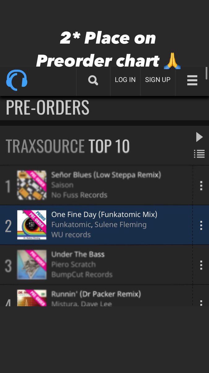 wurecordsdisco's tweet photo. #Funkatomic ft @sulenefleming - #Onefineday 2*place on the #Preorderchart @traxsource . Thx to all of you for the #Support 🙏▶️ https://t.co/ZphLNErTzh https://t.co/UMeqQFTZF6