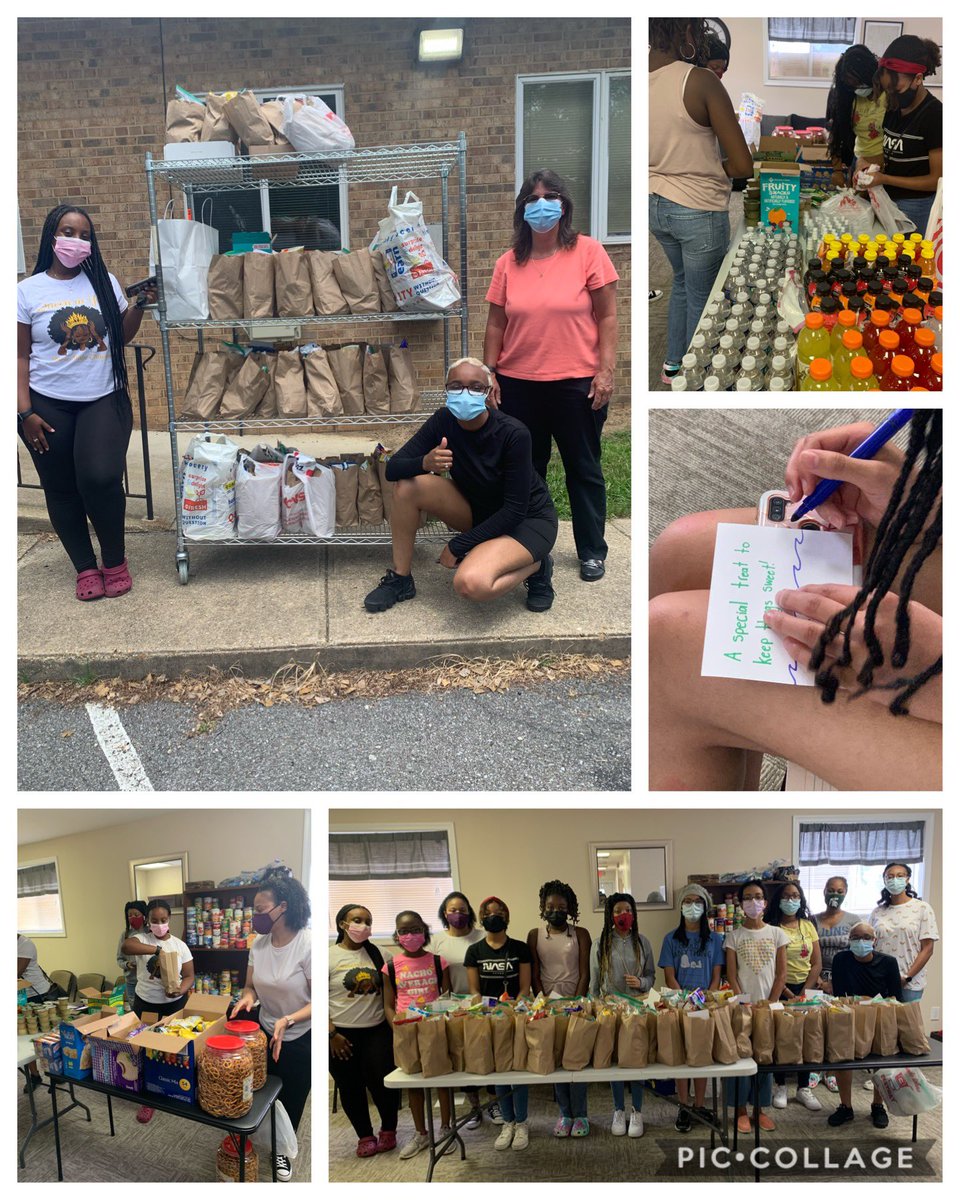 What a great partnership with ⁦<a href="/queeninyoubsu/">Queen In You BSU</a>⁩ as our mentees assembled snack bags for ⁦<a href="/ourplacewaldorf/">Our Place Waldorf</a>⁩