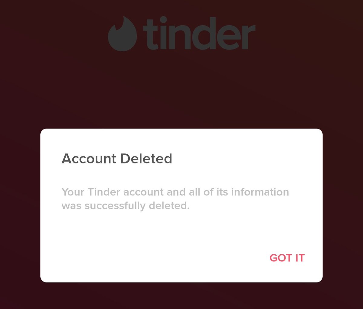 MarkETank's tweet photo. Deleted my @Tinder account tonight. I have to stand by what I think is right and as said in my cancellation note, coercion and segregation is not. Period. I hope more people follow suit and hit them where it hurts, in the pocket. #NoToCoercion #DeleteTinder https://t.co/tNR2tw87m7