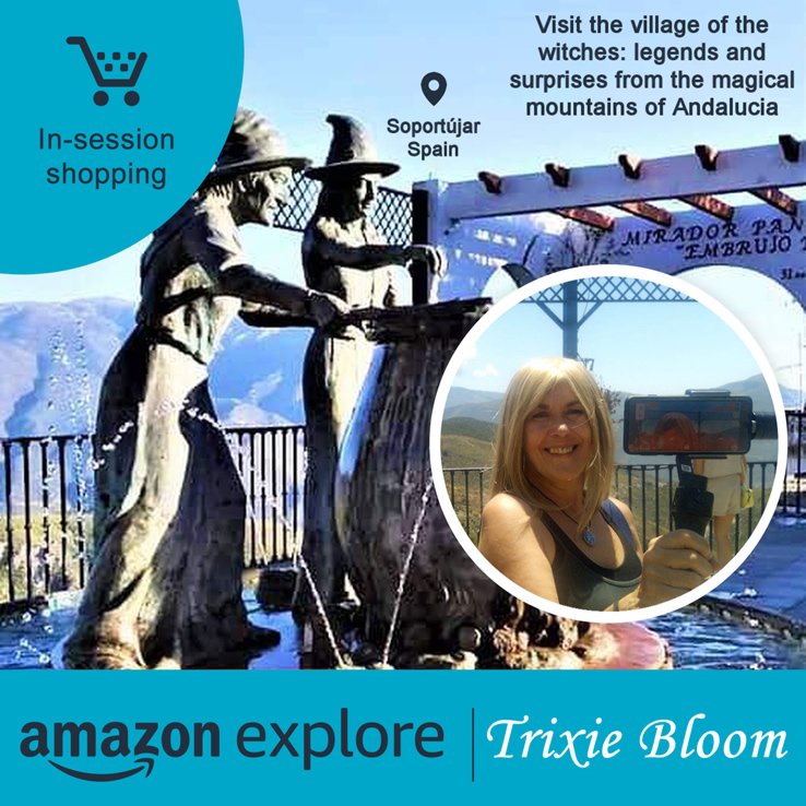 trixie_bloom's tweet photo. Big news — Trixie Bloom is offering virtual experiences through Amazon Explore! Pursue your passions.
#AmazonExplore #ExploreMore #virtualtour #virtualtravel #virtual #explore #witches #wizards #magic #legends #legendary #spain #spaintravel https://t.co/L3Tzykgsbj
