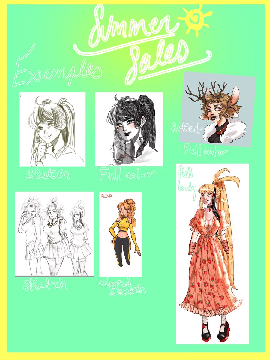 Asaminoyoru's tweet photo. Mes commissions sont en soldes pour cette été ! J’ai drastiquement baissée les prix car j’ai énormément de temps a y consacrer et besoin d’argent 
Alors si vous voulez m’aider, retweetez en masse svp❤️ 

Merci d’avance et coeur sur vous ❤️❤️❤️❤️ https://t.co/mwGOtSbV0K