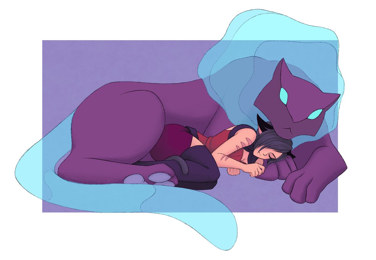 AllexiasArt's tweet image. Some sleepy soft Catra and protective Melog
Sorry! Not used to drawing animals!
#shera #spop #catra #melog