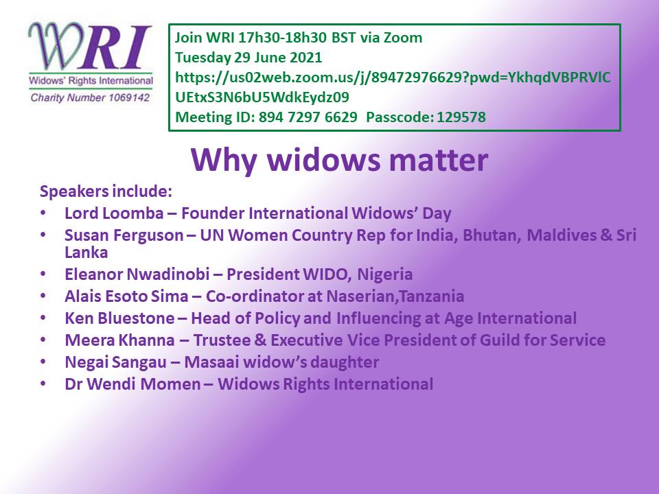 WidowsRightsInt'l tweet media