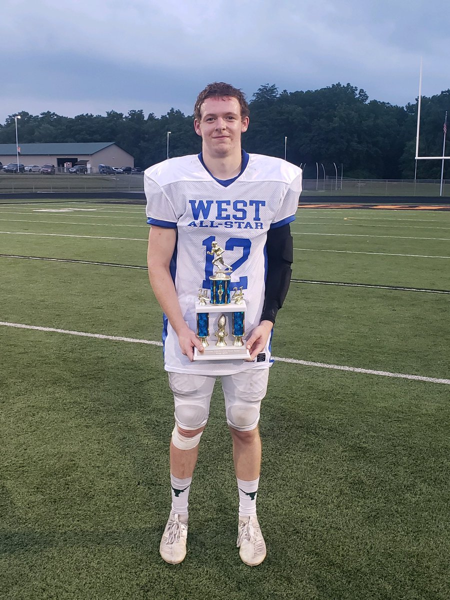 Thankful to be named west MVP of the Lenawee All star game.  Even though we didn’t come away with the win I had a great time with a great group of guys. <a href="/TheCreekAggies/">Sand Creek Athletics</a> @BPogueSAU @SAUfootballHC