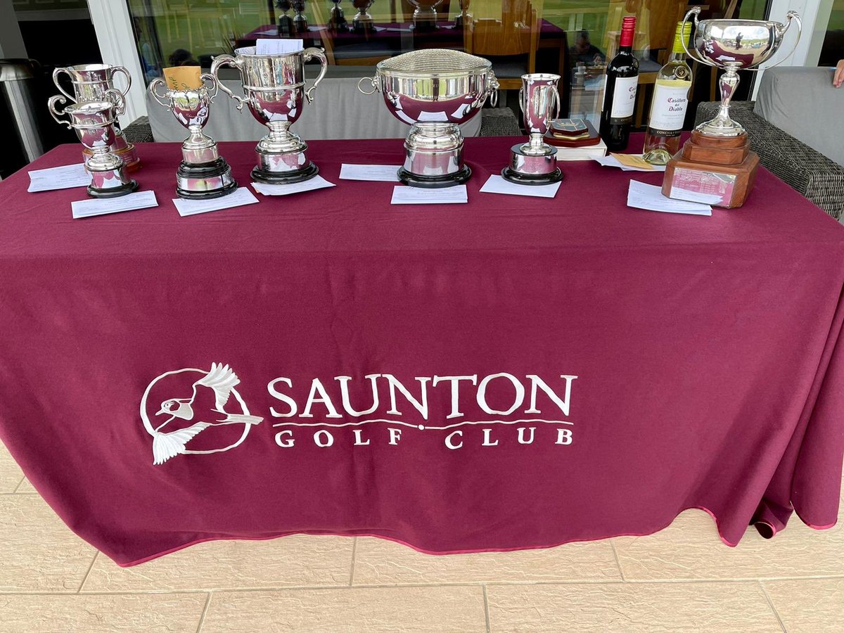 RoyalNavyGolf's tweet photo. Huge congratulations to Ryan ‘Pony’ Moore on his second RN Navy Championship. @comodoclubz Mike ‘Red’ Setterfield finished 2nd. Many thanks to @SauntonGolfClub for their hospitality and use of their excellent facilities this week. #Golf #RN #RoyalNavy #PDev @NAVYfit @HytheGroup https://t.co/JyNqbMquHR