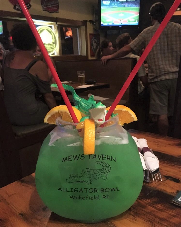 Have you sipped on an Alligator Bowl at Mews? If not, you're missin' out on a refreshingly good time! 🐊🍹 #MewsTavern #WakefieldRI
