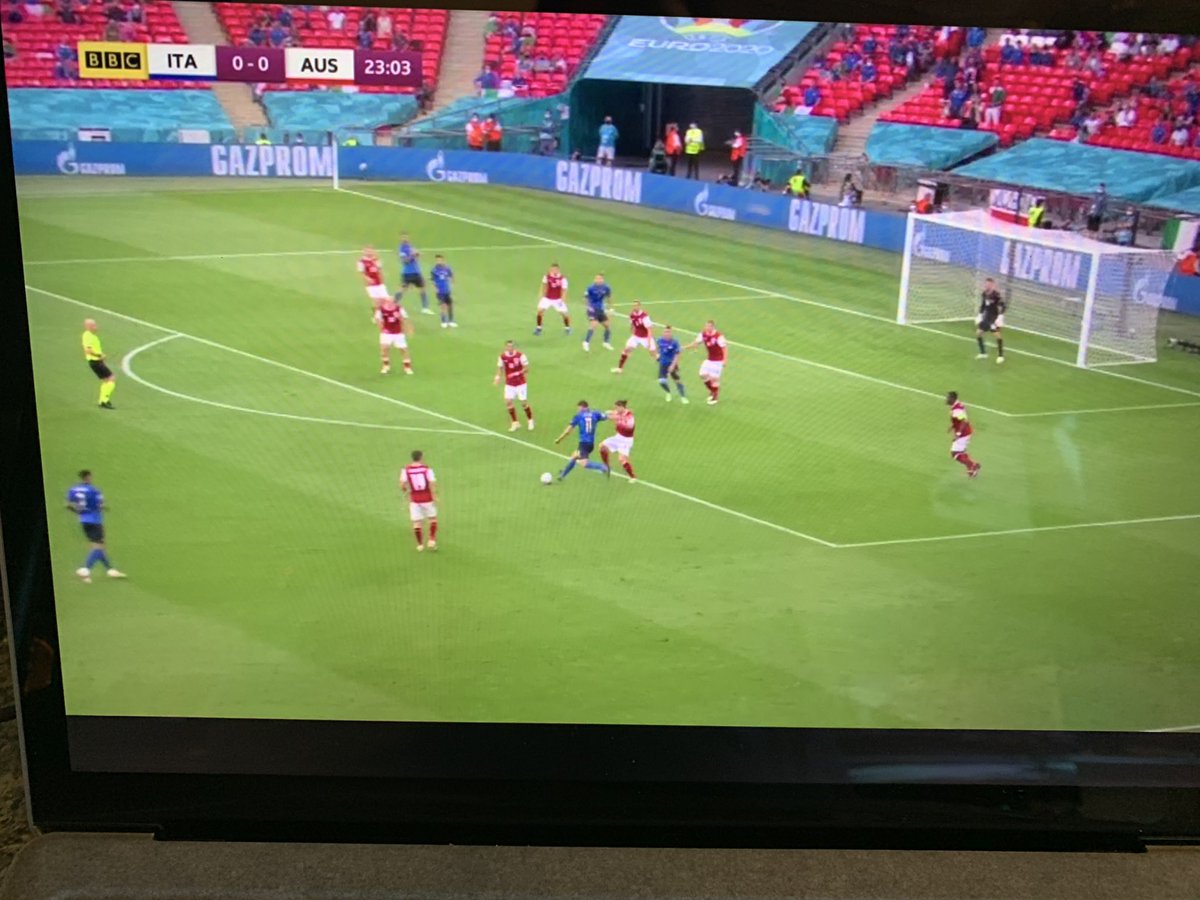 bazzaap's tweet photo. Looks like Arsenal playing 🤣⚽️ #EURO2020 https://t.co/bPmkKTWQYF