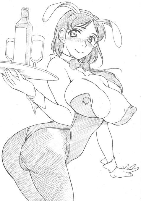 過去絵再掲
拙作『一回だけ・・・なんだから』より
黒崎白鷺さんです。』 