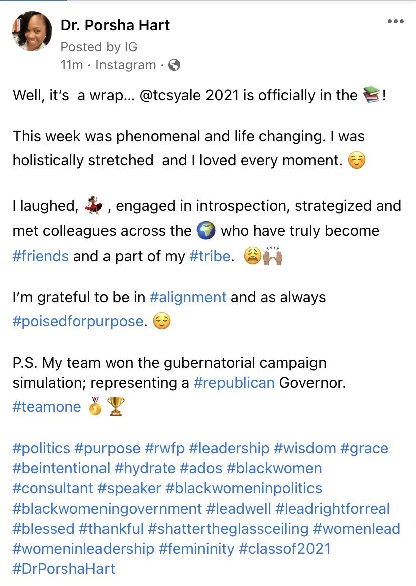 DrPorshaHart's tweet photo. #politics #purpose #rwfp #leadership #wisdom #grace #beintentional #hydrate #ados #blackwomen #consultant #speaker #blackwomeninpolitics #blackwomeningovernment #leadwell #leadrightforreal #blessed #shattertheglassceiling #womenlead #womeninleadership #femininity #DrPorshaHart https://t.co/L7l34o33sZ