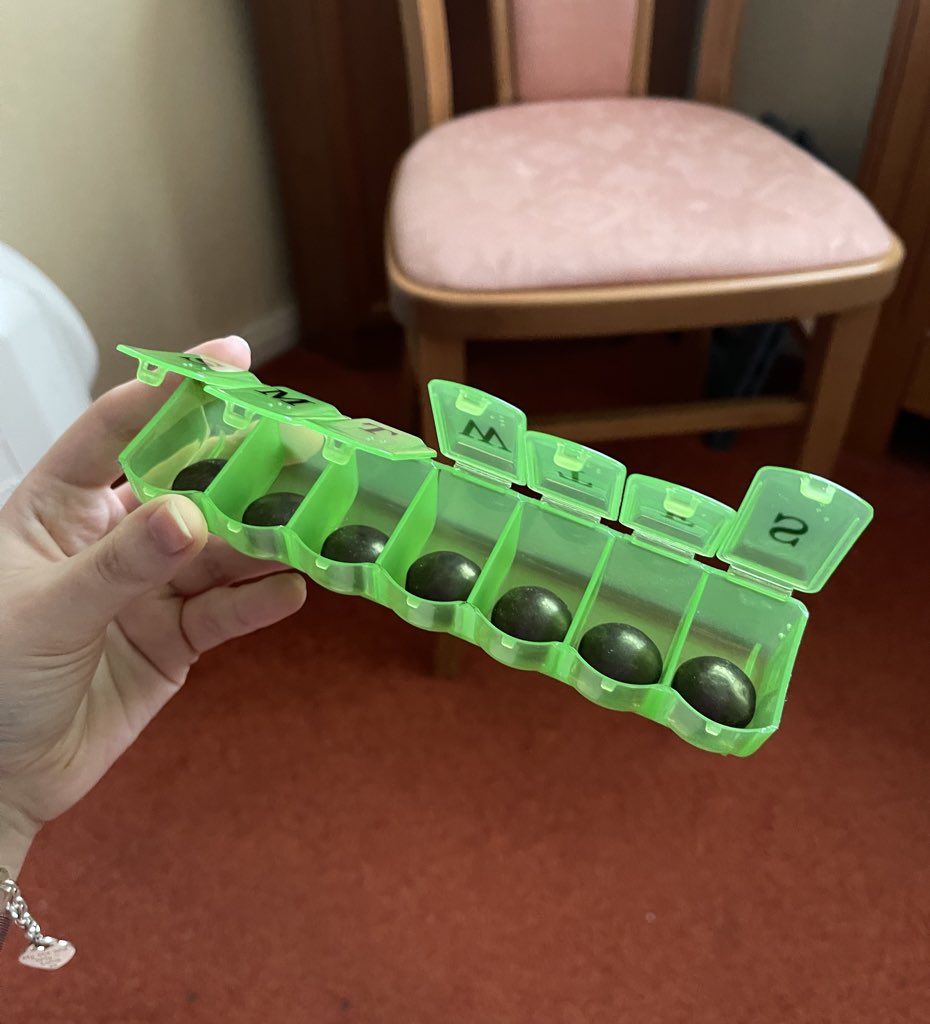 chiwithaC's tweet photo. in other news: nans put minstrels in her pill pot again https://t.co/1rQFdbCcTo