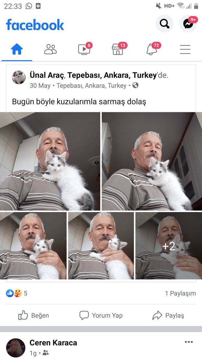 Facebook kullanma sebebimsin Ünal dayı 🥰🥰💖