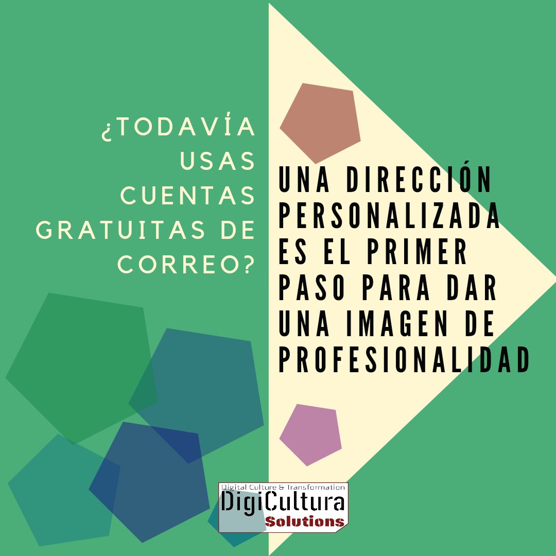 DigiculturaSol's tweet photo. Correo corporativo.
Una dirección personalizada es el primer paso para dar una imagen de profesionalidad. 
Si usas una cuenta de correo como miempresa@gmail.com estarás dando a entender que no te preocupas demasiado por los detalles.
#solucionesintegrales #digitalizacion https://t.co/rlE9OANeFY