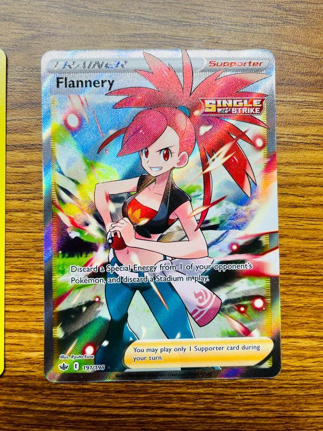 trainercotd's tweet image. The Trainer Card of the Day is Flannery!
