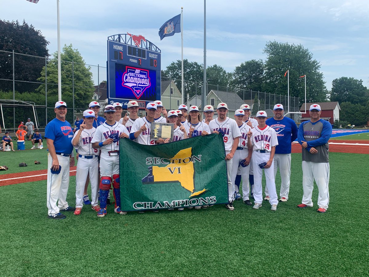 MedinaSports's tweet photo. For the 4th time this school year:

The Mustangs are Section 6 Class B2 Champions!! https://t.co/tK3uea6Bs5