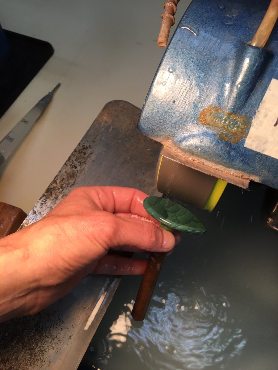 wcpskara's tweet photo. Making something for #webleedgreen #cuttingstone #workingstone #lapidary @RebelsSHHS https://t.co/5p6aqnVDS4