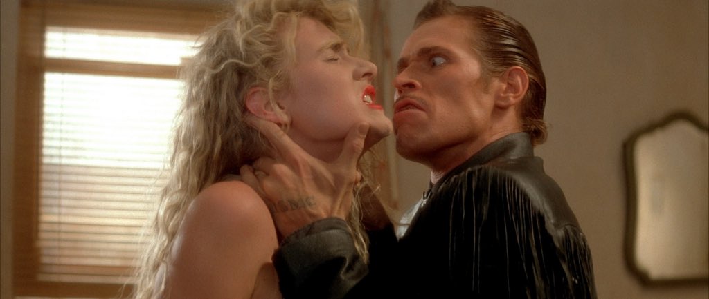 Today’s shout-into-the-void: Willem Dafoe’s performance in ‘Wild at Heart’ finds a way to creep into my consciousness every single damn day. Bobby Peru, you sick f**k. https://t.co/1q5u2rpTBz