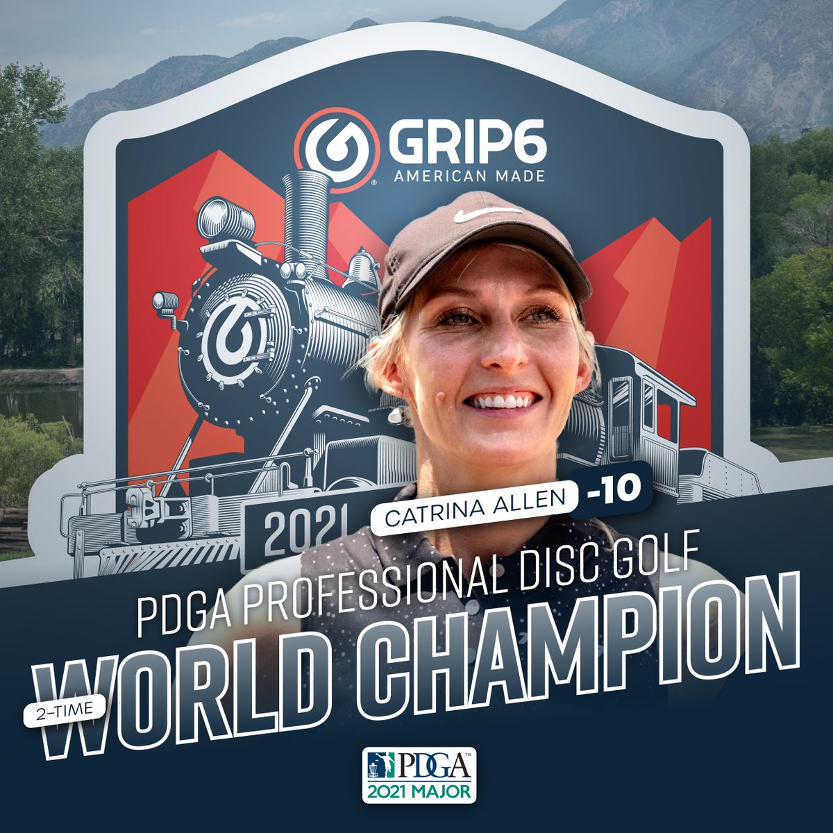 DiscGolfProTour's tweet photo. 2X World Champion @catrina44184 🏆🏆 https://t.co/kb3dsddx8T