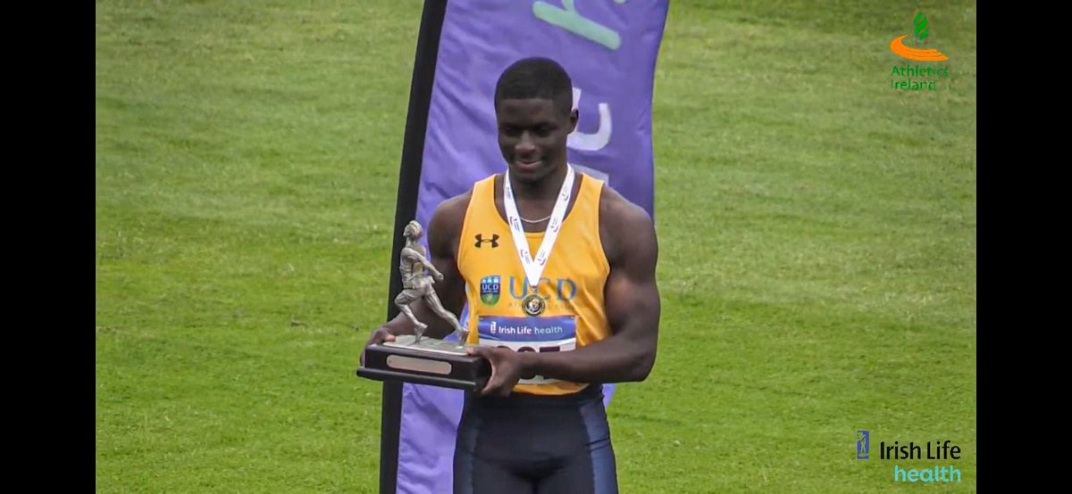 100m National Senior Champion 🇮🇪🥇 I thank God for bringing me to this point in my journey☝🏾Grateful for everyone involved in getting me here, especially my great coach <a href="/KilgallonDaniel/">Daniel Kilgallon</a>😁