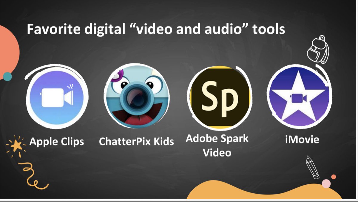 🌟Favorite Digital "video &amp; audio" Tools🌟Live now with @DiaryofaTech <a href="/TraciPiltz/">Traci Piltz 💛✨</a> <a href="/glovely/">Gail Lovely</a> #ISTELive 
 
<a href="/duckduckmoose/">Duck Duck Moose</a> <a href="/AppleEDU/">Apple Education</a> <a href="/Adobe/">Adobe</a> @adobespark 

#earlyed #ece #prek #preschool #earlylearning  #earlyedchat #ecechat #istelittlelearners #earlyyears