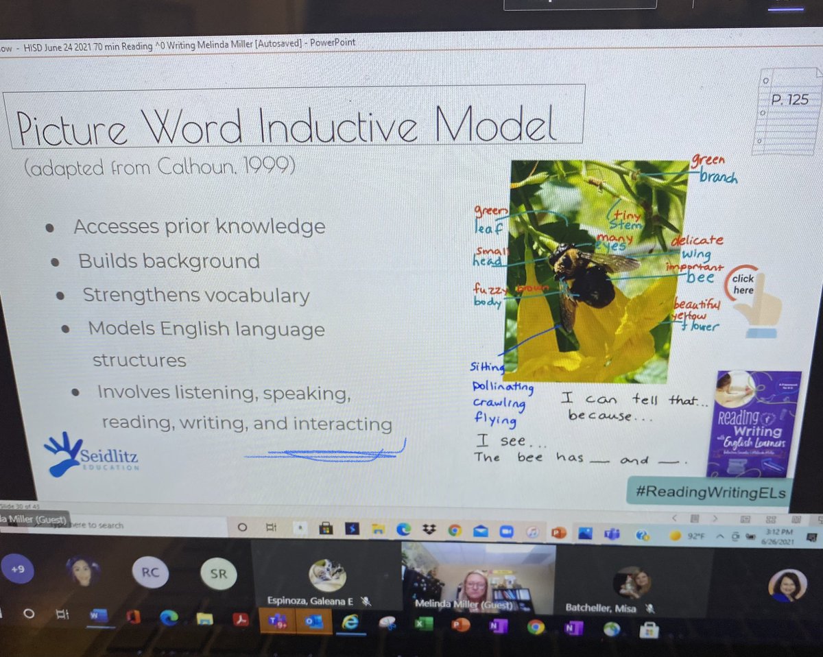 @DrMelindaMiller “The ❤️of instruction is the independent practice.” ELs need the opportunity to interact with language In all domains: 👂🗣📖📝@HISDMultiPrgms @A180_HISD #MLSYM21 #MLSYM2021 #ReadingWritingEls