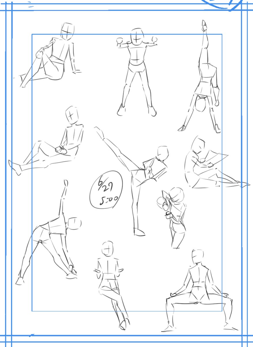 おはようございます
朝練60秒クロッキー消化☀️
今日もお絵かき頑張るぞぃっ 