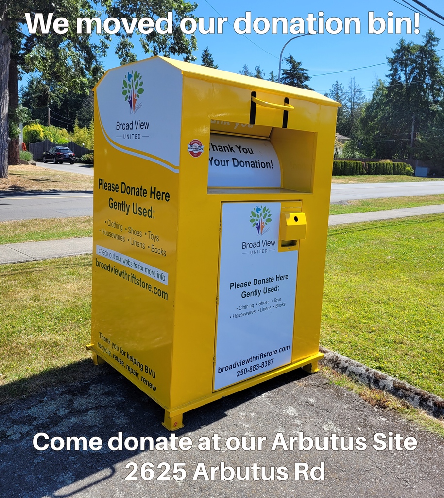 You can now donate at our Arbutus Site location too!  #Reuse #Recycle #BuyGreen