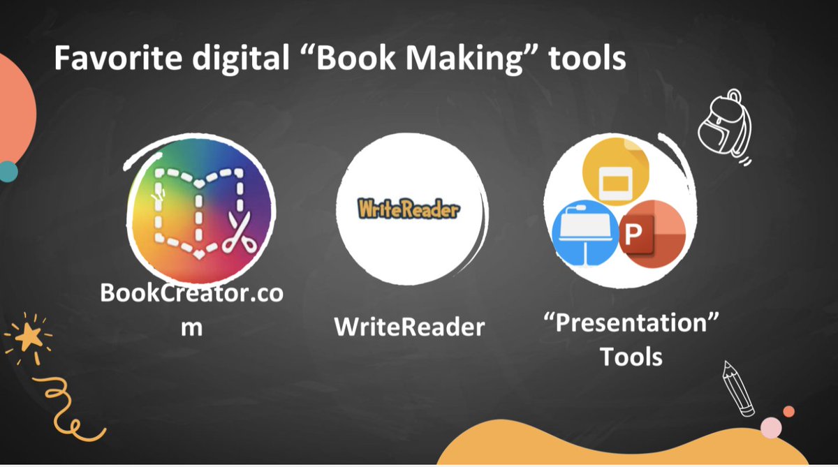 🌟Favorite Digital "Book Making" Tools🌟Live now with <a href="/glovely/">Gail Lovely</a> @DiaryofaTech <a href="/TraciPiltz/">Traci Piltz 💛✨</a>
 #ISTELive 
 
<a href="/BookCreatorApp/">Book Creator Team</a> <a href="/AppleEDU/">Apple Education</a>  <a href="/WriteReaderApp/">WriteReader.com</a> <a href="/GoogleForEdu/">Google for Education</a> <a href="/MicrosoftEDU/">Microsoft Education</a> 

 #earlyed #ece #prek #preschool #earlylearning  #earlyedchat #ecechat #istelittlelearners #earlyyears