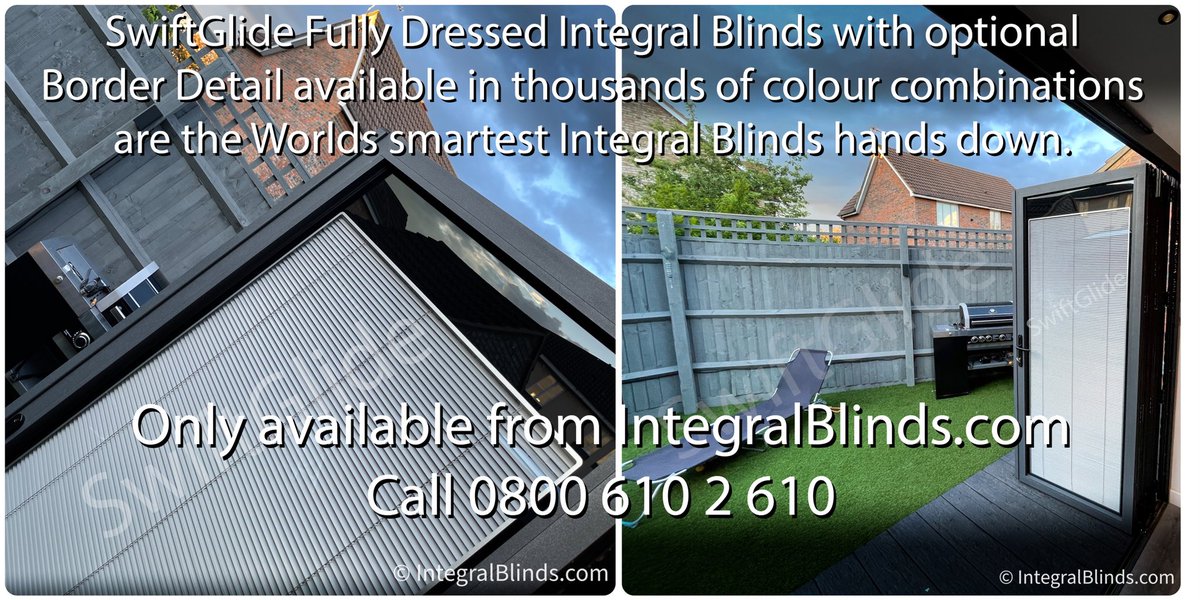 SwiftglideB's tweet image. The world’s smartest #IntegralBlinds only from @IntegralBlinds with unique optional concealed stack so the blinds go up out of view.