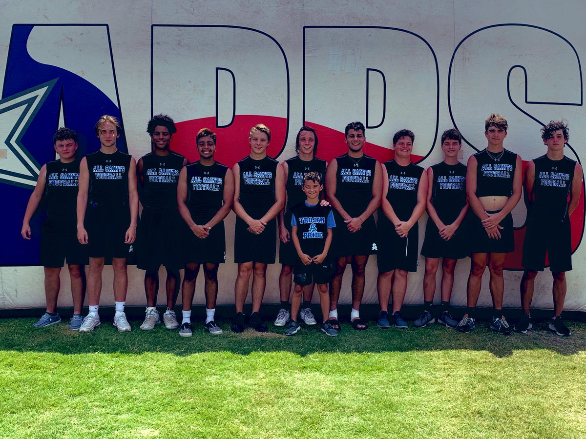 ASES 7-on-7 team wins Texas Bowl Consolation Final 20-15! #asestrojans #7on7 #summerfootball