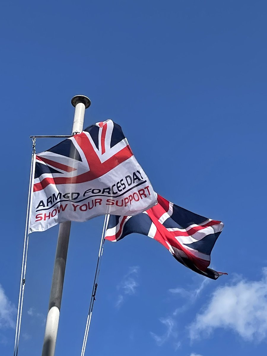 Happy Armed Forces Day from Portsmouth, where the flags are flying high!