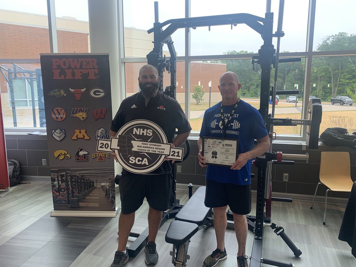 Big congrats to a couple of our customers on their awards! 🏆

State Coach of the Year: 
Jay Dahl Northwest HS - Waukee <a href="/NW_Strength/">Waukee Northwest Strength & Conditioning</a> 

Mid American Region Coach of the Year:
Tony Stewart - North Scott HS <a href="/Lancer_Strength/">Coach Stew</a> 

Thanks for being #PowerLiftPROUD! 
<a href="/NHSSCA_Iowa/">NHSSCA-Iowa</a> <a href="/NHSSCA/">NHSSCA</a>