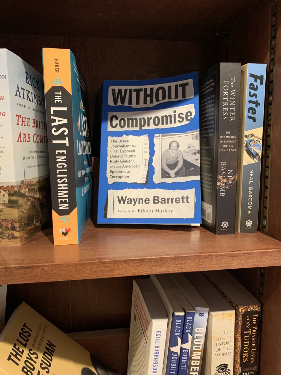 Spotted at ⁦<a href="/Shakespeare_Co/">Shakespeare&Company</a>⁩ on the UES. Miss my broder every day, especially during this mayoral election. ⁦<a href="/Barrett_Reader/">Wayne Barrett - Without Compromise</a>⁩ #WayneVive