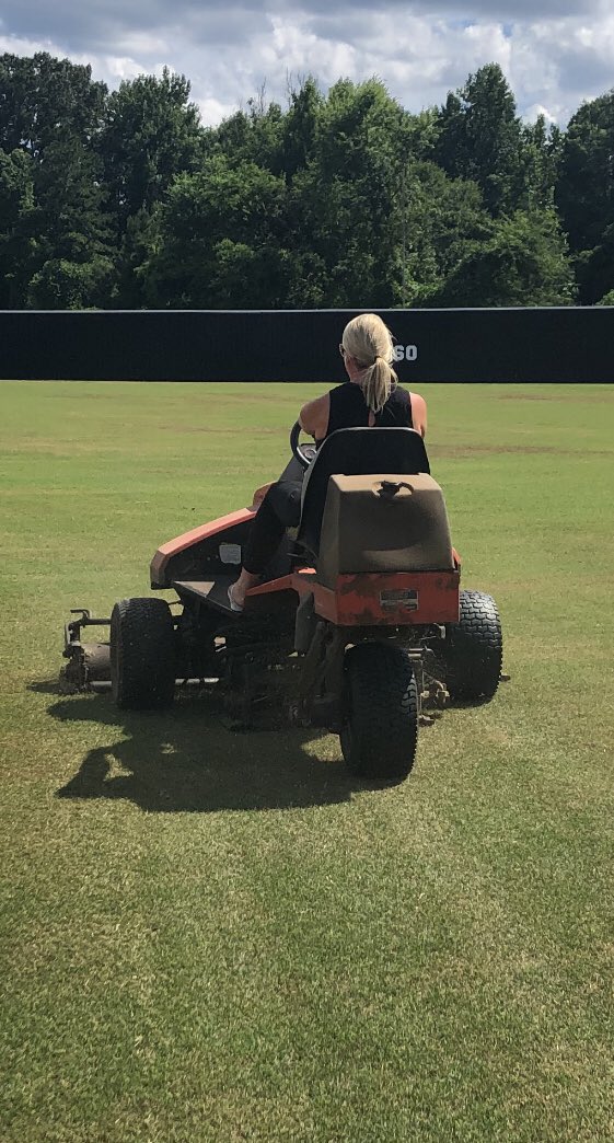 You know you have a great wife when returning from vacation she says, “I’ll cut the field while you edge.” She is a keeper. #coacheswife