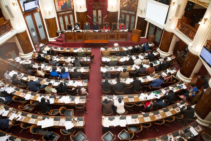 minplanifica's tweet photo. #Último #VamosASalirAdelante 
El pleno de la Cámara de Diputados aprueba por unanimidad el crédito de 100 millones de euros que repondrá dinero erogado en bonos en la gestión 2020. https://t.co/Bm05H94hT4